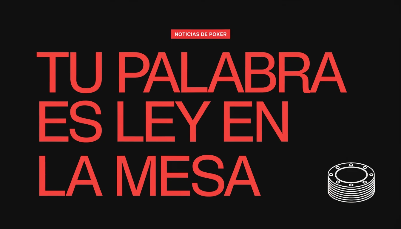 Las declaraciones verbales son vinculantes en el poker - Noticias de Poker Original Gamblers